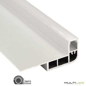 Perfil de aluminio para tira led de superficie, especial escaleras Ladder 68*26mm (2mts)