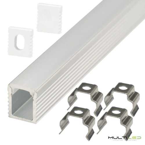 Perfil de aluminio para tira led de superficie, especial Pared wall  48,3*18mm (2mts)