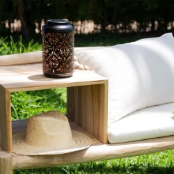 Lampara de Mesa Cilindrica Solar POT