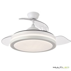 Ventilador Esparta 72W 3 aspas escondidas Blanco CCT con control remoto memoria y temporizador