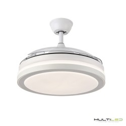 Ventilador Esparta 72W 3 aspas escondidas Blanco CCT con control remoto memoria y temporizador
