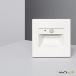 Baliza Led de interior empotrable sensor PIR 1.5W AC 220V Eye Blanco Calido 3000k