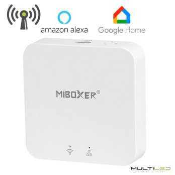 Puerta de enlace Hub Miboxer Zigbee 3.0 + Bluetooth mesh Wifi compatible con Alexa y google home