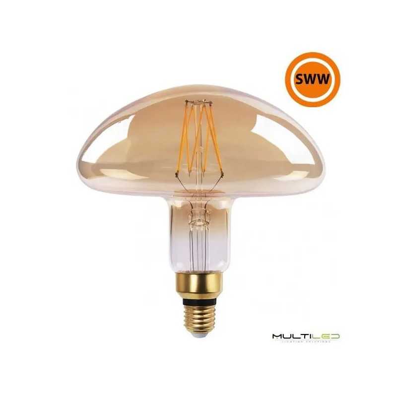 Bombilla Led Vintage Seta de Filamento 5,5W Blanco Super Cálido 1800k