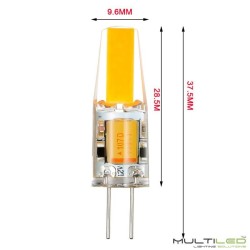 Lampara Led G4 COB 1.2W 360º 220V AC Blanco Cálido 2700k (Regulable)