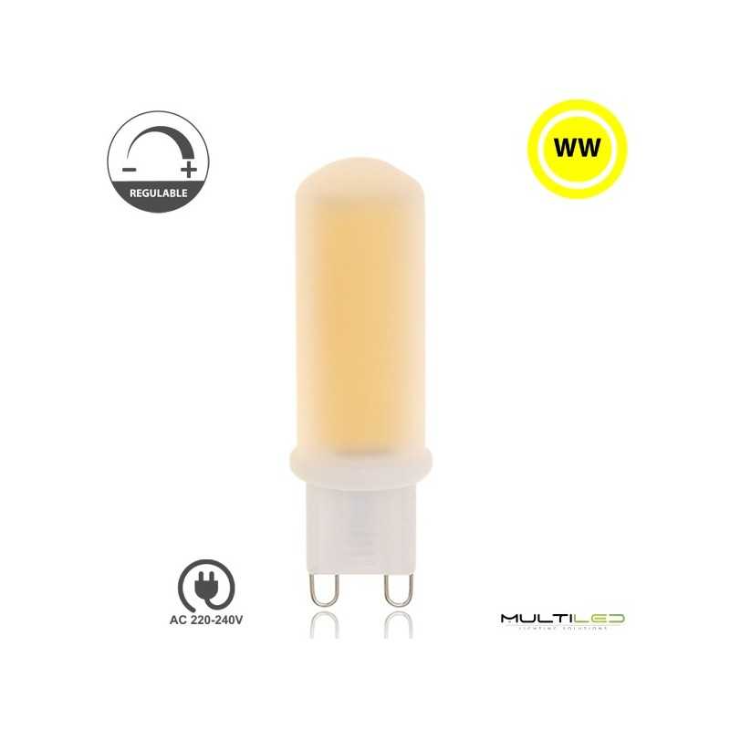 Lampara Led G9 COB PRO 4.2W 360º Blanco Cálido 2700k (Regulable)