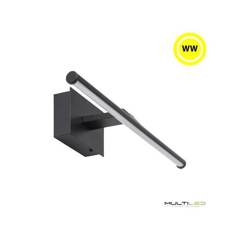 Aplique para cuadros led a pilas con mando Art 1.8W 2700K Negro