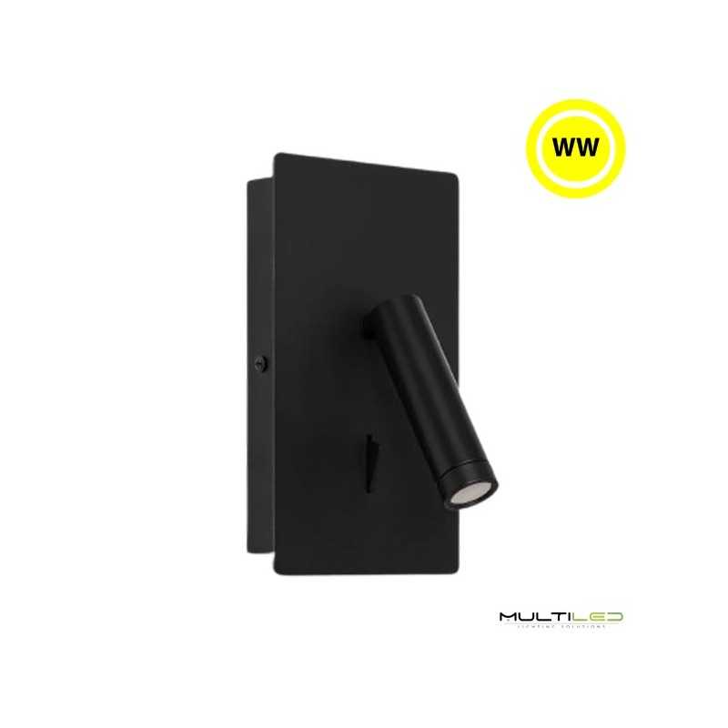 Aplique de Pared led Kiuzi 6W 2700K Negro
