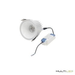 Empotrable Downlight Led 12W Lifud Corte Ø75 mm Blanco Cálido 3000k