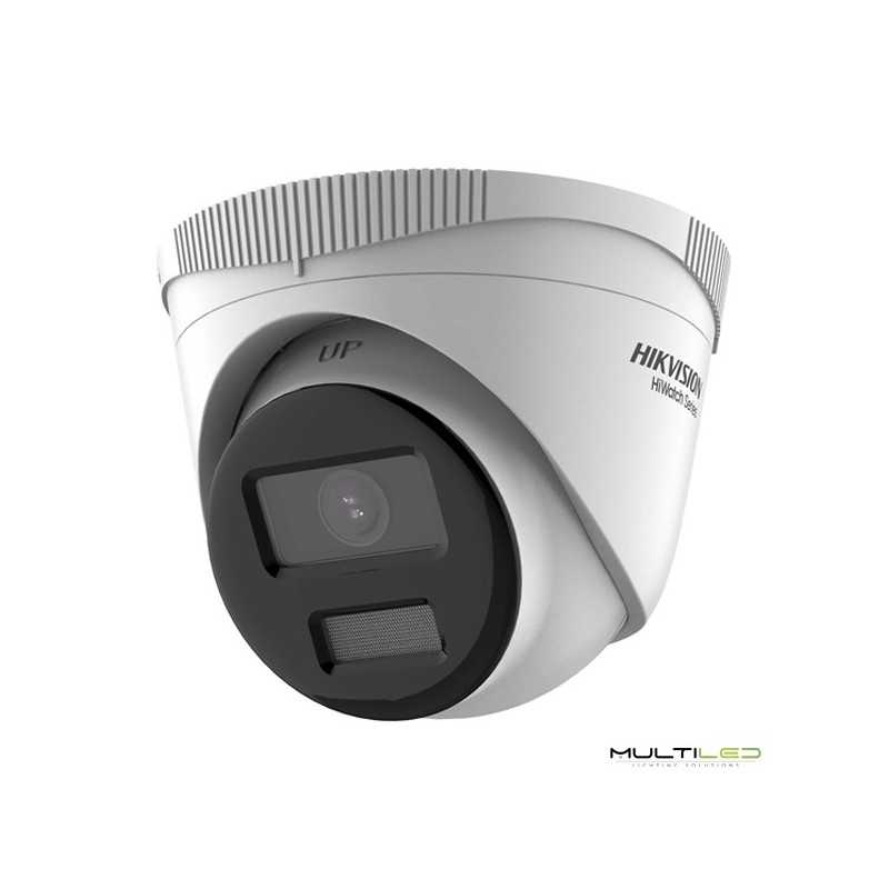 Cámara Domo IP 4 Megapixel Hikvision Color VU 1/3" Lente 2.8 mm Gran angular LEDs Blancos Alcance 30 m Onvif POE