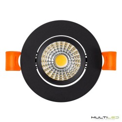 Empotrable Downlight Led Bulk 3W Negro Corte Ø55 mm Blanco Cálido 2700k