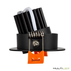 Empotrable Downlight Led Bulk 3W Negro Corte Ø55 mm Blanco Cálido 2700k