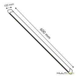 Regleta lineal Ultra plana Led de superficie SMD2835 40W - 60cm Blanco Frío 6000k