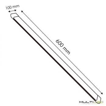 Regleta lineal Ultra plana Led de superficie SMD2835 40W - 60cm Blanco Frío 6000k