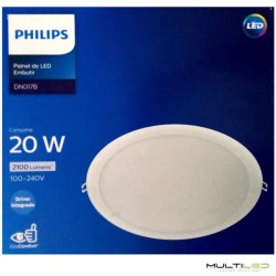 Empotrable Downlight Led 20W Philips Corte Ø275 mm Blanco Frío 6500k