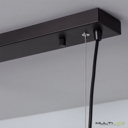 Lampara Colgante Vintage Modern de 5 cables negro E27 1000mm