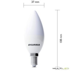 Bombilla Led Sylvania ToLEDo Candle 827 SL4 C35 4.5W E14 Blanco Cálido 2700K