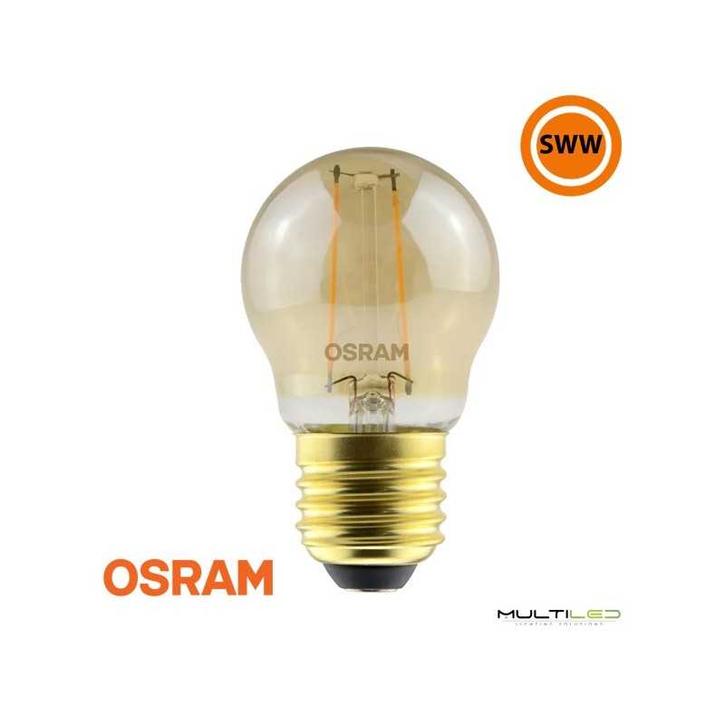 Bombilla Led Osram Vintage 1906 Clasic G45 2.5W E27 Blanco Cálido 2500K