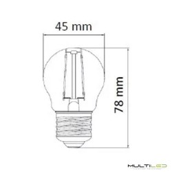 Bombilla Led Osram Vintage 1906 Clasic G45 2.5W E27 Blanco Cálido 2500K