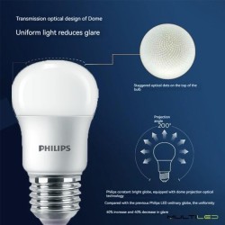 Bombilla Led Philips CORELUS25 P45 3.5W E27 Blanco Cálido 3000K