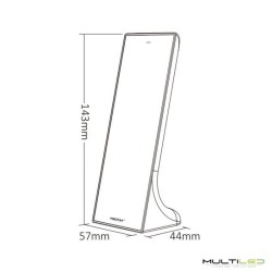 Mando a distancia Vertical de 3 zonas Miboxer Monocolor táctil RF 2.4ghz Negro