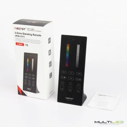 Mando a distancia Vertical de 3 zonas Miboxer RGB + CCT táctil RF 2.4ghz Negro