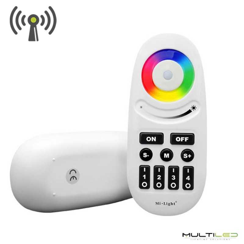 Mando a distancia de 4 zonas Miboxer RGBW táctil y botones RF 2.4ghz
