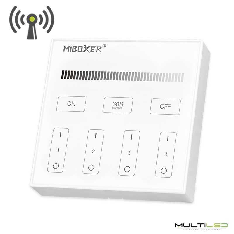 Mando a distancia tipo panel de pared de 4 zonas Miboxer Monocolor táctil RF 2.4ghz