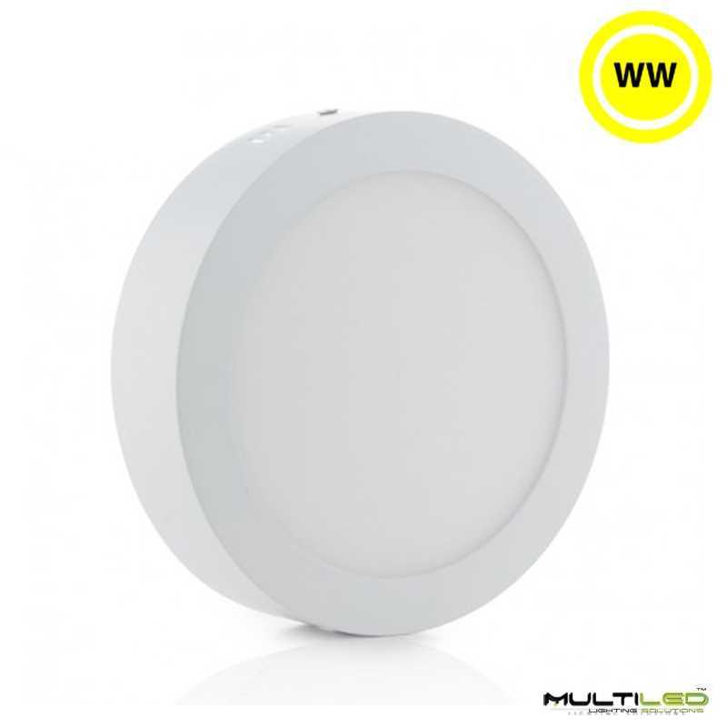 Plafón Downlight Led de superficie 170mm 12W Blanco Cálido 3000k