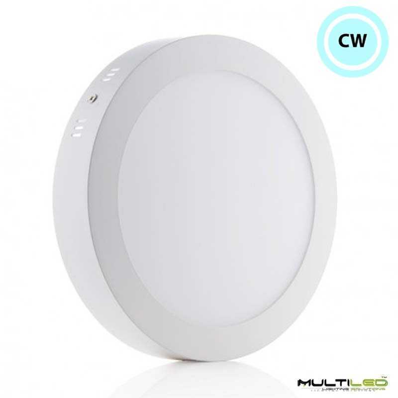 Plafón Downlight Led de superficie 210mm 20W Blanco Frío 6000k