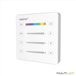 Mando a distancia tipo panel de pared de 1 zona Miboxer para Tiras inteligentes SPI RGBW táctil RF 2.4ghz Blanco