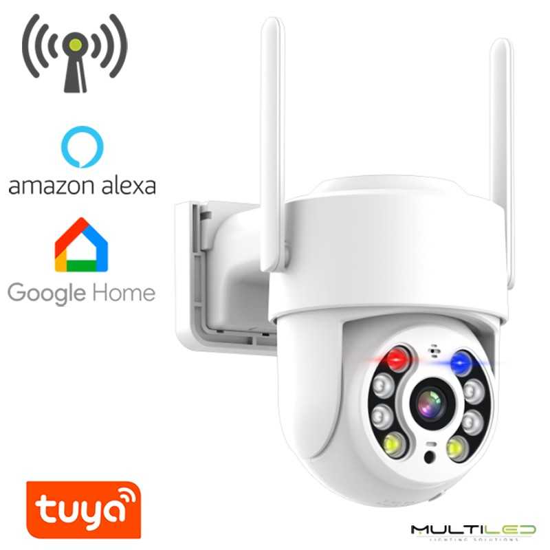 Camara IP Wifi Onvif IR 4MP PTZ IP65 , 355º SD Audio Autotracking Tuya App