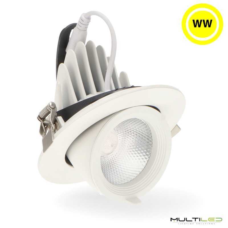 Empotrable Downlight Led Orientable Corte 98mm 15W Blanco Cálido 3000k