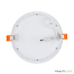 Panel Placa Led 15W Downlight Extraplano Circular Corte Ø170 mm Blanco Cálido 3000k