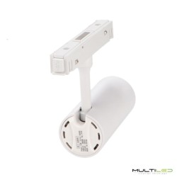 Foco de carril Led Magnético 16mm 10W Osram 36º 48V Blanco Cálido 3000K