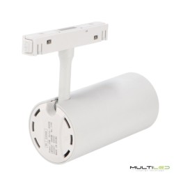 Foco de carril Led Magnético 16mm 20W Osram 36º 48V Blanco Cálido 3000K