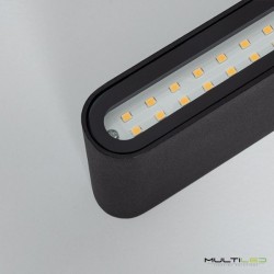 Aplique Led de Pared up down IP65 10W Modelo Felix Negro Blanco Cálido 3000k