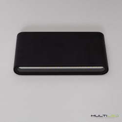 Aplique Led de Pared up down IP65 10W Modelo Felix Negro Blanco Cálido 3000k