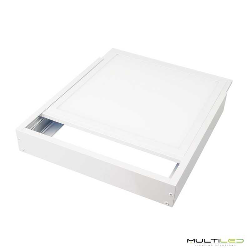 Kit de superficie para panel led 60x60cm 60mm Blanco