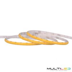 Tira led profesional Cob 384l/m Superfina 5mm 10W/m 1000Lm/m IP20 24V Blanco Cálido 3000k