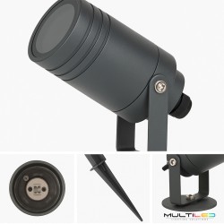Foco LED Exterior y Jardin con Pincho GU10 IP65 2 en 1