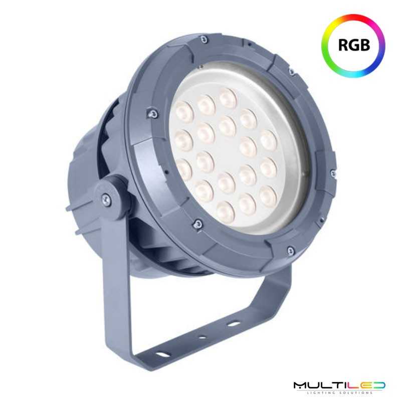 Bañador Led circular wallwasher 54W 30º 40K 220V AC RGB