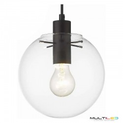 Lámpara colgante Light Prestige Puerto L 1xE27 negra – estilo moderno Ø30 cm