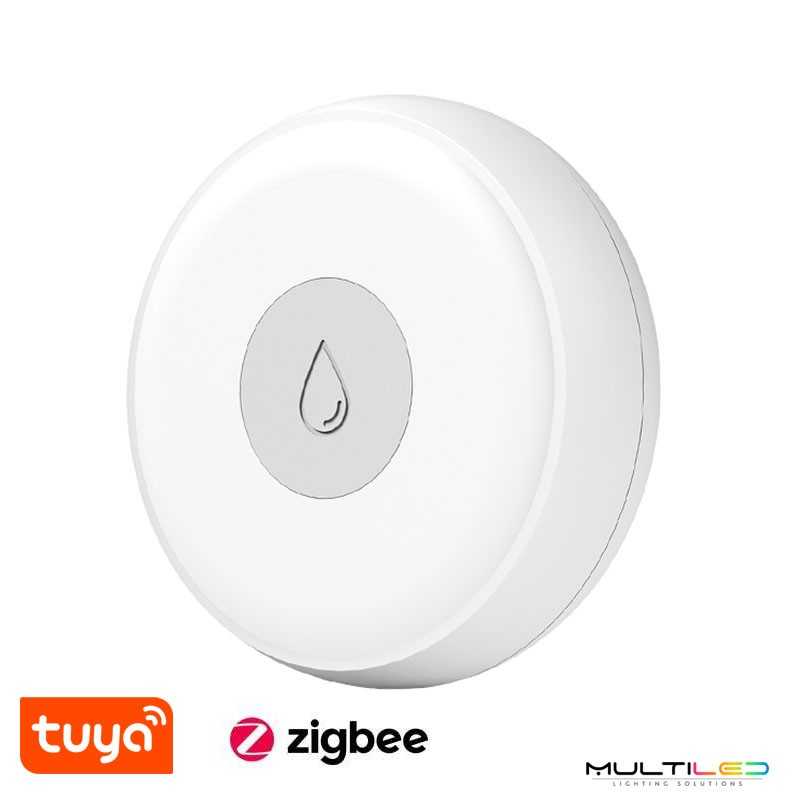 Sensor detector de fugas de agua Zigbee inalámbrico – Compatible con Tuya y Smart Life