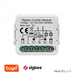 Relé de cortina Zigbee Tuya Smart – Control de motores de persianas o cortinas eléctricas