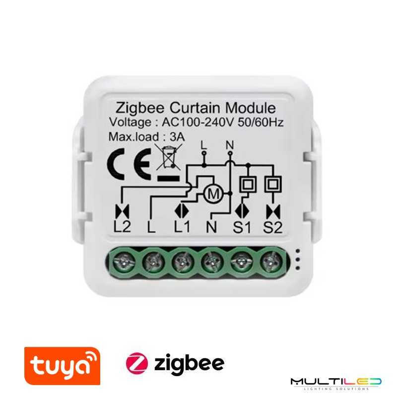 Relé de cortina Zigbee Tuya Smart – Control de motores de persianas o cortinas eléctricas