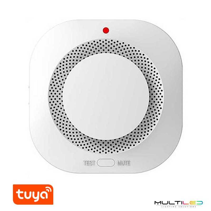 Sensor de humo Tuya Smart WiFi – Alarma fotoeléctrica 85 dB con notificación móvil