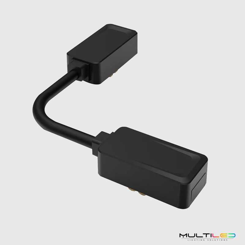 Unión Flexible Negra para Carril Magnético Lumiarq