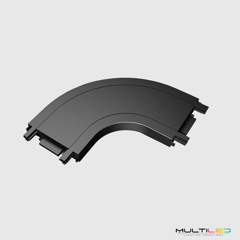 Unión de Curvas Negra para Carril Magnético Luminarq