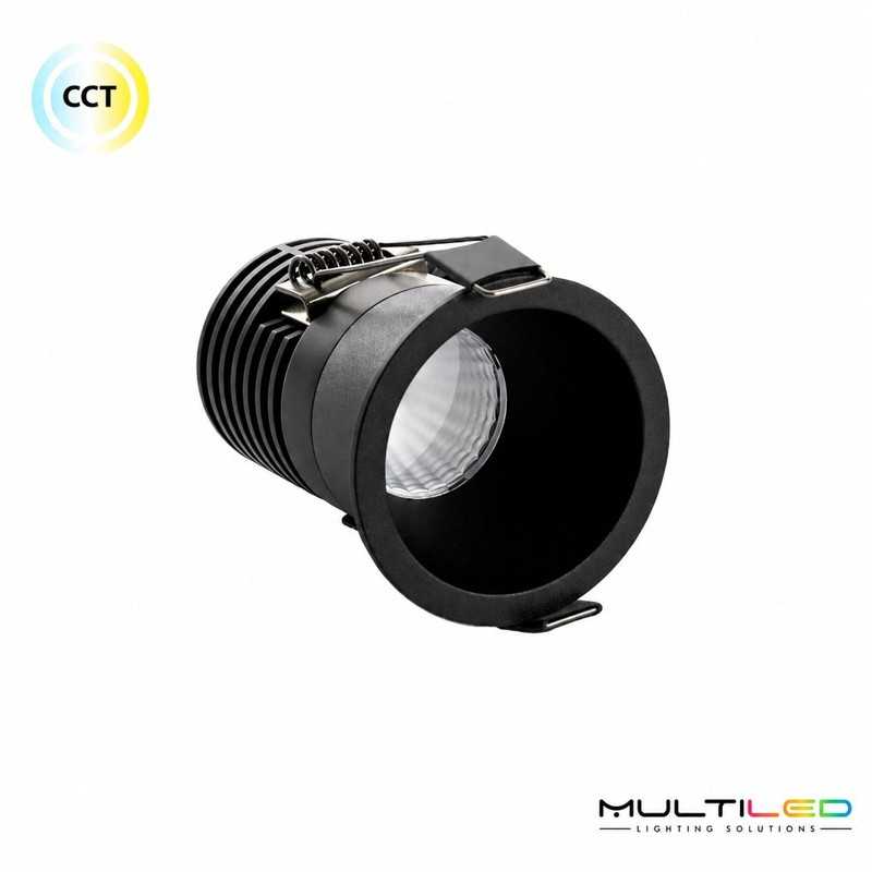 Empotrable Downlight Led 3W Mini Kilida Negro Corte Ø37mm CCT 3000K/4000K/6000K